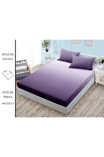 Pucioasa Cearșaf de la Finet cu elastic + 2 fațe de pernă 180x200 - H11