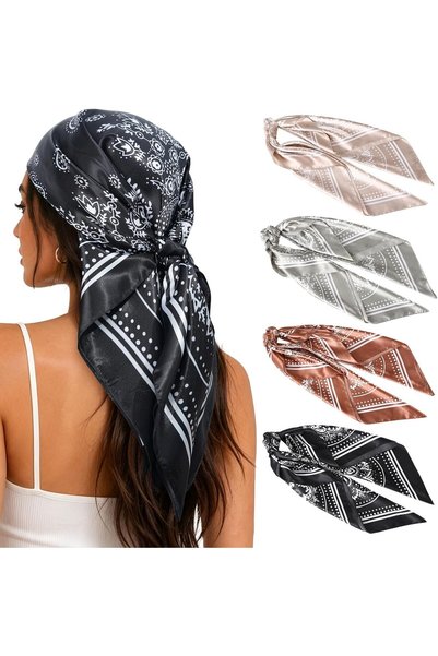 Generic womens 35 * 35 Inches / 90 * 90 Cm fashion-scarves (pack of 4)