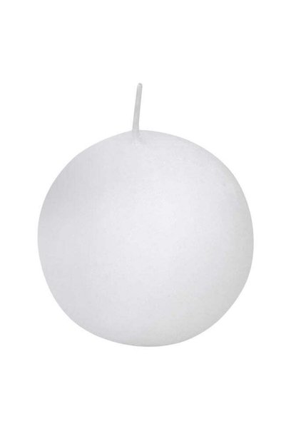 SHOPIENS Lumanare parfumata sfera alba iasomie diametru 5x5 cm din parafina p...