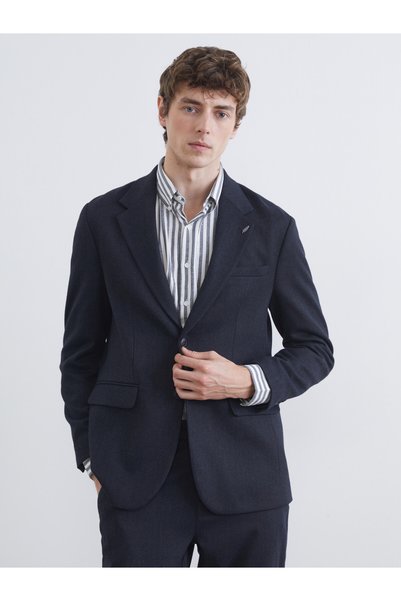 LC Waikiki Nevavm Farkıyla Southblue Navy Blue Polyviscon Plain Standard & Re...