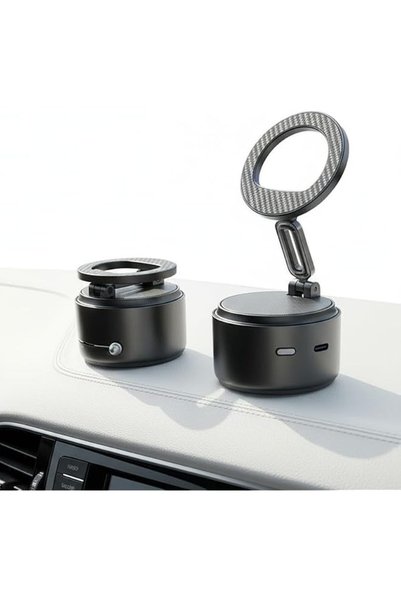 The Bros Vacuum Magnetic Car Phone Holder with Bluetooth Speaker, Hands-Free ...