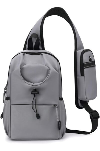 Generic Gray Small Waterproof Sling Bag, Crossbody Sling Backpack with Water ...