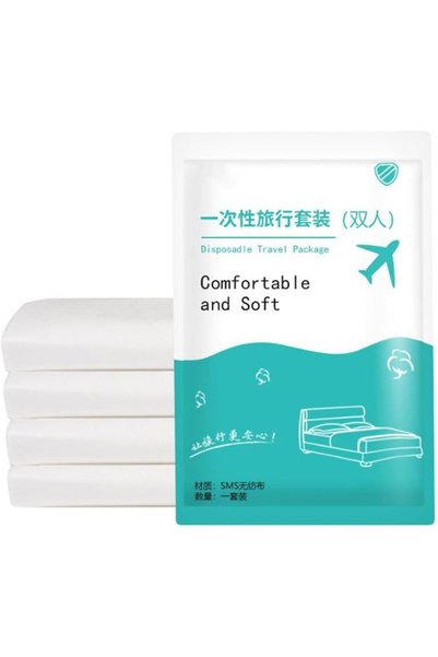Generic Travel Disposable Bedding Set, Double Travel Hotel Disposable Bedding...