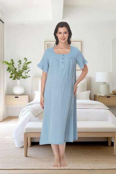 Generic Brand Venera Muslin Nightgown for Pregnant Women and New Mothers