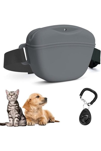 Generic Dog Training Treat Pouch, 1.67 Cup Silicone, Magnetic, Dishwasher Safe