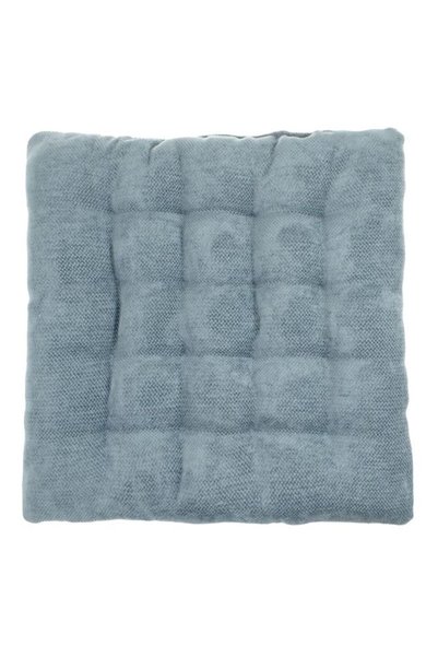 SHOPIENS Perna scaun decorativa chenile albastra 40x40 cm Shopiens®