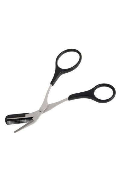 SHOPIENS Forfecuta neagra din inox pentru tunderea sprancenelor 13x5 cm Shopi...