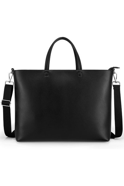 Generic KALIDI Tote Bag Zipper Shoulder Bag Faux Leather Purses for Women Lar...