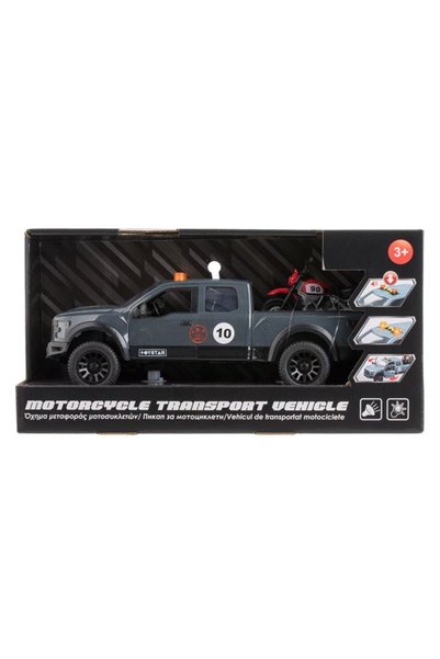 SHOPIENS Masina transport motocicleta cu sunet si lumina cu baterii incluse S...