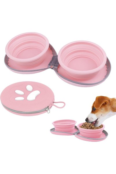 Generic Collapsible Dog Bowls, Portable Pet Water Food Dish, Foldable Travel ...