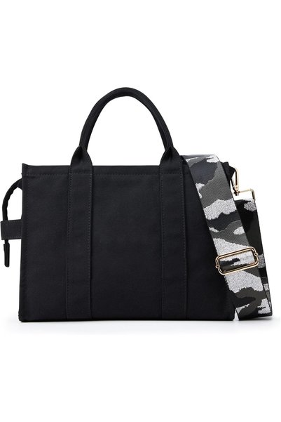 Generic KALIDI Canvas Tote Bags Handbags for Women, Canvas Tote Bag with Zipp...