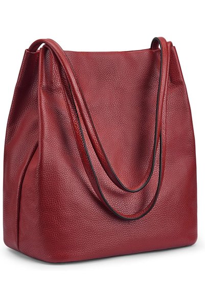 Generic Genuine Leather Shoulder Tote Bag Soft Handbag Purse