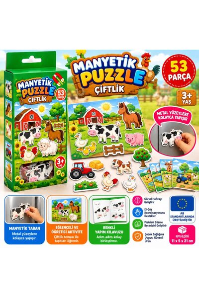 Bezos 1345 Magnetic Farm Puzzle BZELDR05
