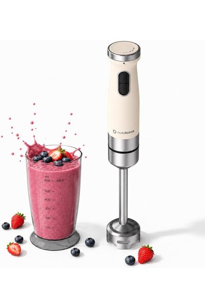 Generic Hand Blender | 1200W Powerful DC Motor, Variable Speed Control, Stain...