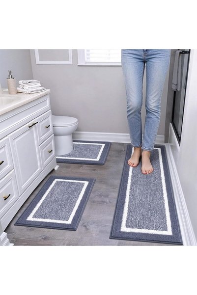 Generic Bathroom Rug Mat, سجادة الحمام, toilet mat, Non-Slip Ultra Soft Carpe...