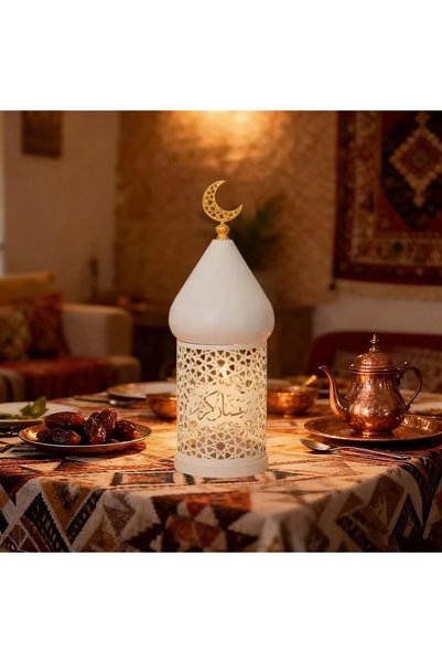 Generic Ramadan Decorative Lamp Holders, Candle Lantern Lamp, LED Metal Hollo...