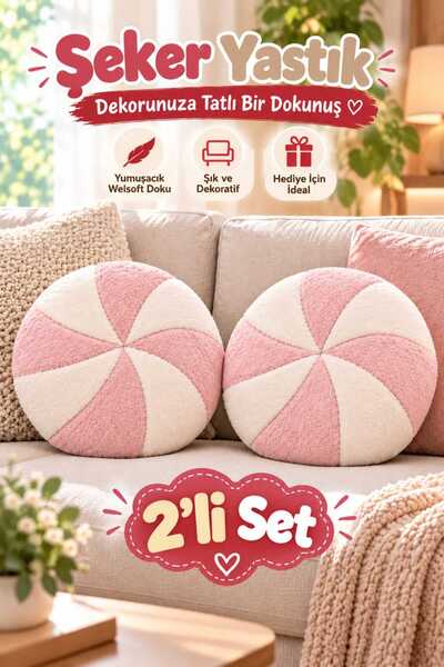 CHIZGY Set de 2 perne decorative din polar fleece Welsoft, perne rotunde deco...