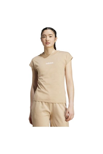adidas Γυναικείο κοντομάνικο t-shirt από γραμμικό μονό ζέρσεϊ