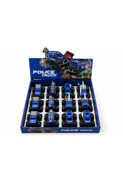 Bezos 779-69 Double-Friction Metal Diecast Police Car (Price Is Per Unit) Bze...