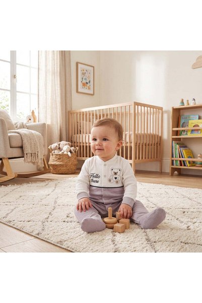 Mothersworld.sa Kachoura Baby Newborn Romper (HK240) - Purple (Style 2) - 6-9M
