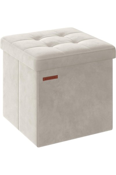 Generic Storage Ottoman, Foldable Small Ottoman Foot Rest, 15 Inches Foot Sto...