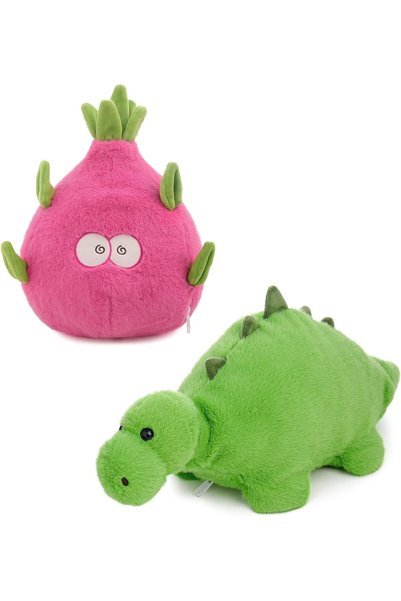 Generic Reversible Dragon Fruit Dinosaur Plush Toy, Flip Stuffed Animal for B...