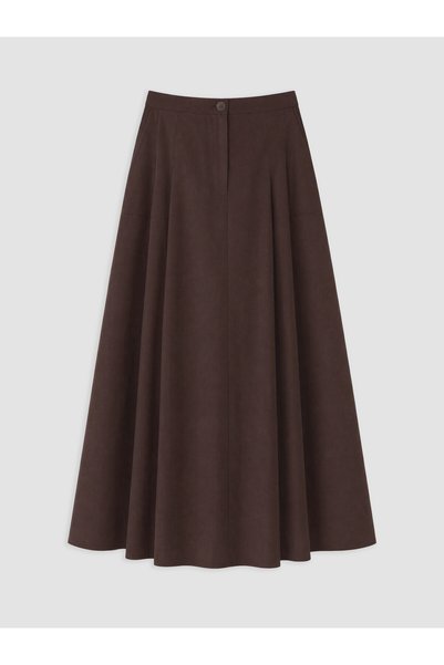 LC Waikiki TWO MT SHOP QUALITY LCWAIKIKI Classic Brown Poplin Solid Long Wome...