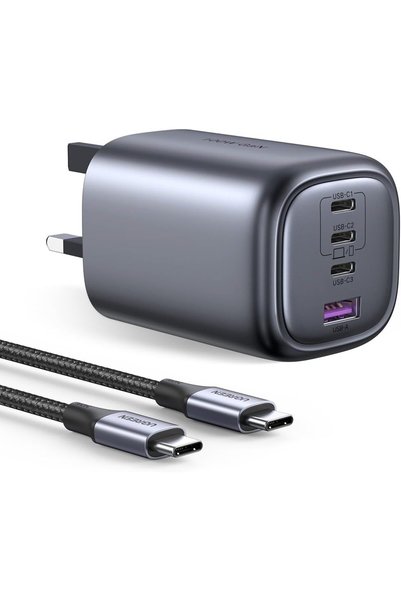 Generic نيكسود شاحن سريع 100 واط Type-C بتقنية GaN مع كابل USB-C بطول 2 متر