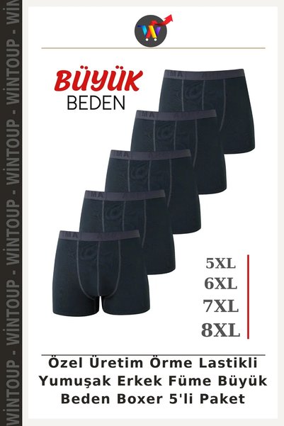 Wintoup Custom-Made Knitted Elastic-Waist Soft Men's Charcoal Grey Plus-Size ...