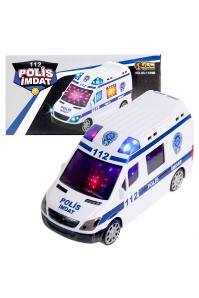 TheGencoo 112 Police Emergency 3D Lighted and Sound-Activated Police Car GEN01