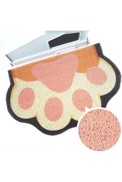 Generic Cute Cat Litter Trapping Mat 24”x16”, Traps Mess from Litter Box and ...