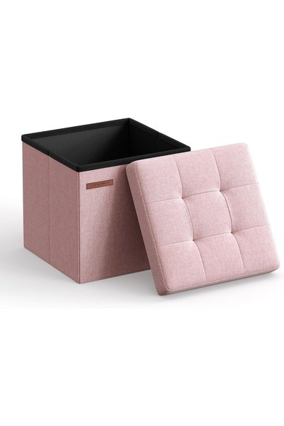 Generic Storage Ottoman, Foldable Small Ottoman Foot Rest, 11.8 Inches Foot S...