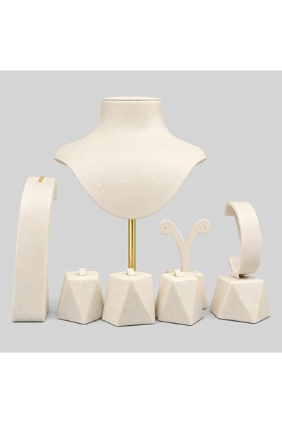 ZAHRA Gray Velvet Jewelry Holders Set 4 Pieces |