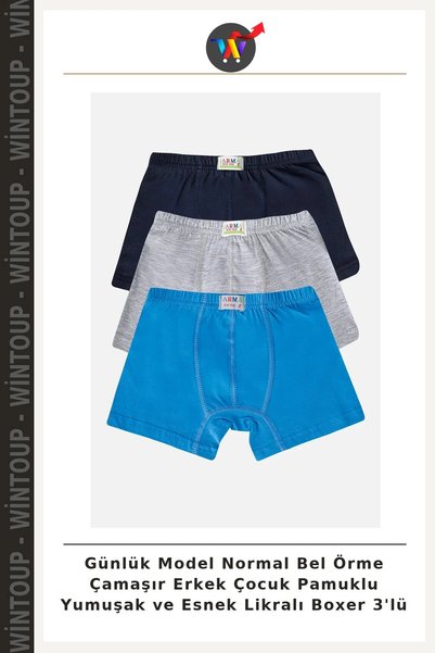 Wintoup Everyday Style Regular-Fit Knit Underwear for Boys: Soft and Stretchy...