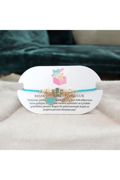 Nur store Çanta and Bee Charm Turquoise Adjustable Bracelet – Tarnish-Resista...