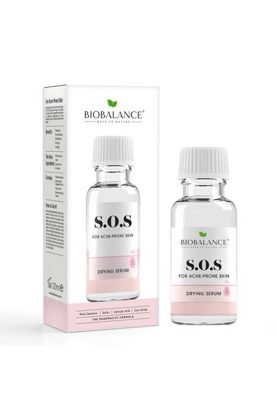 Biobalance Bio Balance S.O.S. ορός προσώπου, με ξηραντική δράση, για επιδερμί...