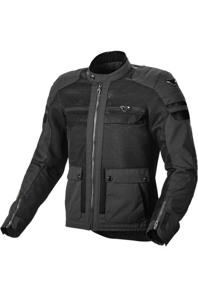 MACNA Geaca moto textila de vara Fluent - plasa 3D, protectii R.I.S.C. nivel ...