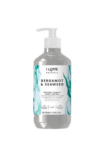 I Love Loțiune pentru mâini și corp Naturals Collection Bergamotă și alge mar...