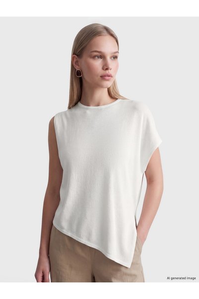 LC Waikiki TWO MT SHOP QUALITY LCW Vision Ecru Knit Women's Sweater with a St...