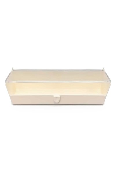 Generic Brand Long Bird Feeder - Cream, 24 cm