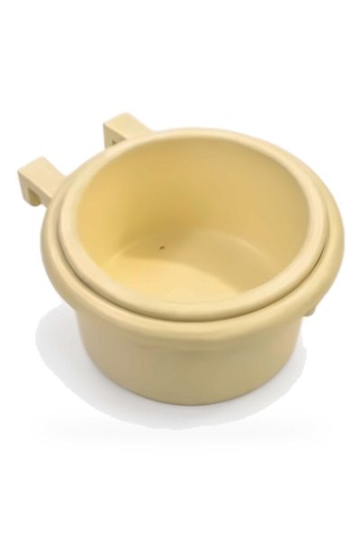 Generic Brand Bird Feeder Cup Round - Cream, 6 cm