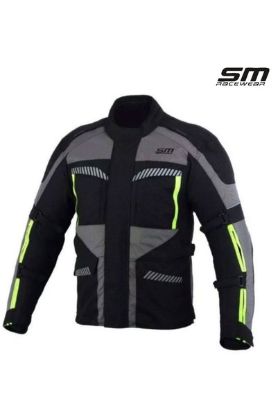 SM Racewear Geaca moto textila Highland - 4 Sezoane, Impermeabila si Ventilat...