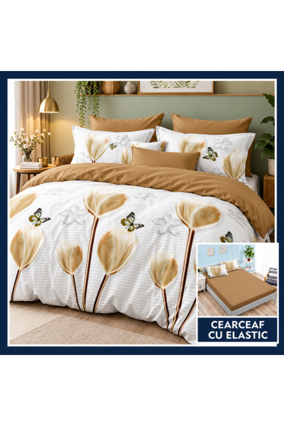 Casa Creative Elegance Finet Bedding Set 6 Pieces, Fitted Sheet 180x200 L LF6...