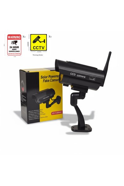 Choice Black New Wireless Dummy Camera With Antena Solar Powered Waterproof F...