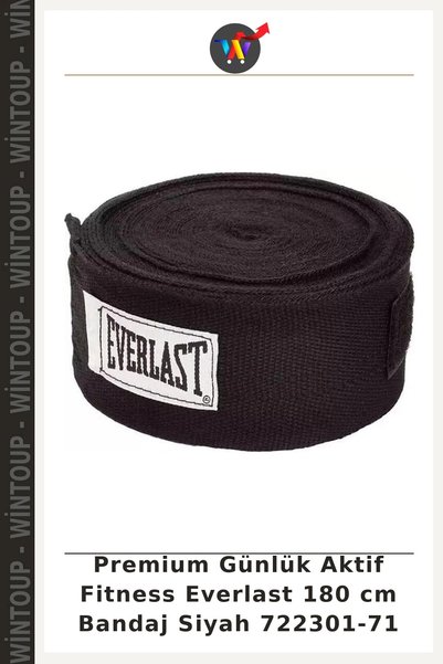 Wintoup Bandă de fitness premium pentru antrenament zilnic Everlast, 180 cm, ...