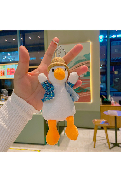 Generic Couple Duck Plush Toy Keychain Doll Pendant