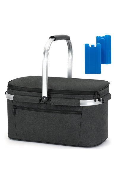 ALLCAMP OUTDOOR GEAR Insulated Cooler Bag Portable Collapsible Picnic Basket ...