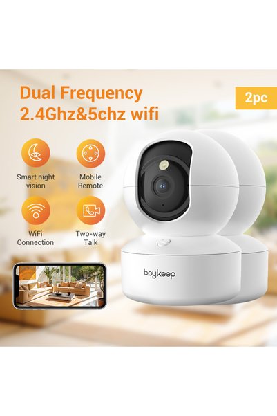 Choice كاميرا USB 2PCS Boykeep 2K لمراقبة الحيوانات الأليفة والكلاب مع تطبيق ...