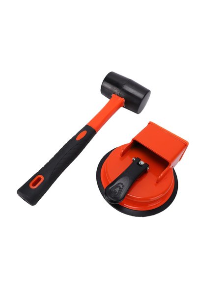 GOWENIC Floor Fixer Tool Strong Suction Cup with Mallet for Laminate Floors, ...