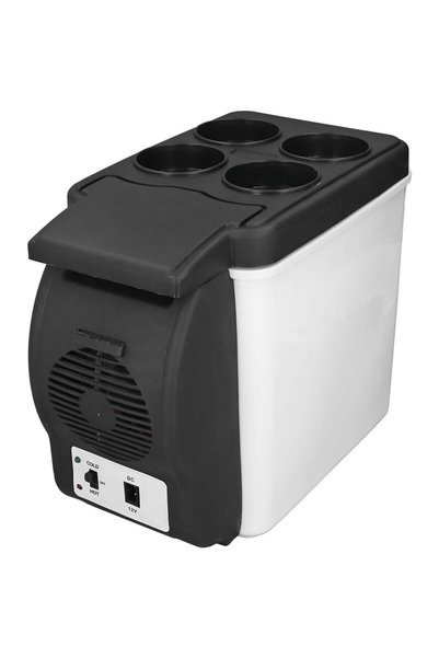 HALAMODO 6L Car Mini Refrigerator, Lightweight Dual Use Fridge with Cooler an...